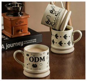 Taza de <span class=keywords><strong>Porcelana</strong></span> Blanca Vintage, Estilo Moderno y Simple, con Asa y Diseño Floral, Resistente a Altas Temperaturas, para el <span class=keywords><strong>Desayuno</strong></span>, Té, Linda - Product Image 1