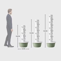Système hydroponique de jardinière verticale à 9 couches Accessoire de culture de plantes herbacées d'intérieur avec LED Accessoire pour serres agricoles