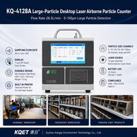 Compteur de particules haute précision KQ-4128A 28,3 L/min à débit élevé, détection 5-100 µm pour l'audit des salles blanches pharmaceutiques