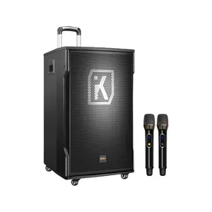 Trolley 15Inch Aktif Speaker dengan Mikrofon