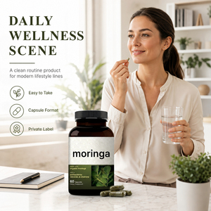 Capsules de Moringa Biologique 800mg - Riches en Antioxydants et Vitamines - Soutien Immunitaire Naturel - 60 Comprimés - Complément Alimentaire - Product Image 4
