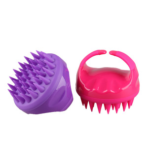 Masseur de cuir chevelu en silicone souple, <span class=keywords><strong>Amazon</strong></span>, <span class=keywords><strong>brosse</strong></span> à cheveux utile de douche - Product Image 2