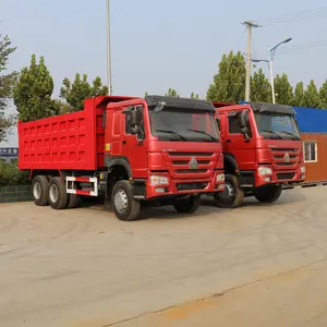 Afrika satış için kırmızı renk ile sıcak satış SINOTRUK HOWO 6X4 371HP DAMPERLİ KAMYON damper damper