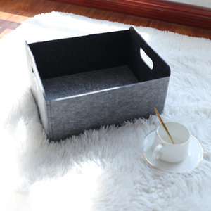 Cesta de almacenamiento de estilo nórdico plegable de fieltro, libros para sala de estar, juguetes, artículos diversos, Cubo de almacenamiento, caja de almacenamiento de mesa - Product Image 3