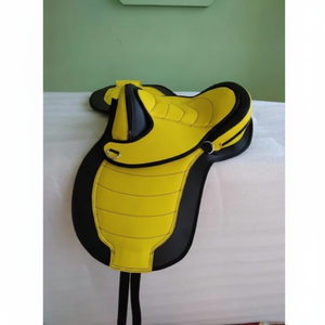 อานม้าที่มีประสิทธิภาพสูงภาษาอังกฤษน้ำหนักเบาดีไซน์สีเหลืองและสีดำ" - Product Image 1