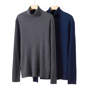 <span class=keywords><strong>Pull</strong></span> à <span class=keywords><strong>col</strong></span> <span class=keywords><strong>roulé</strong></span> à rayures en laine mérinos 100% pour <span class=keywords><strong>homme</strong></span> - Product Image 4