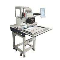 Nouvelle machine à broder automatique informatisée à tête unique, 15 aiguilles, moteur 1200 tr/min, usage domestique, garantie 3 ans sur les composants principaux