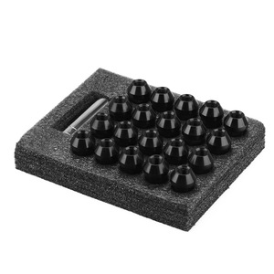 Lug Nuts M12x1.25 50mm 19mm <b>Flats</b> 7075 Aluminum Alloy Red For Wheel Replacement - Product Image 4