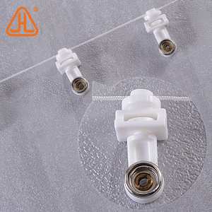 تموج أضعاف الملحقات الستار المسارات نفس المسافة عداء ثعبان على شكل قضيب للستائر الناقل عداء - Product Image 5