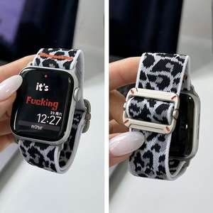 CM nouveau matériau de qualité supérieure léger doux pour la peau Nylon Sport montre <span class=keywords><strong>Bracelet</strong></span> pour <span class=keywords><strong>Apple</strong></span> <span class=keywords><strong>Watch</strong></span> 49mm 46mm 45mm 44mm 41mm 40mm - Product Image 3