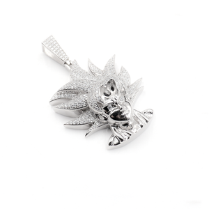 Pendentif GOKU en argent sterling 925 avec moissanite. (<span class=keywords><strong>Dragon</strong></span> <span class=keywords><strong>Ball</strong></span> <span class=keywords><strong>Z</strong></span>) - Product Image 5