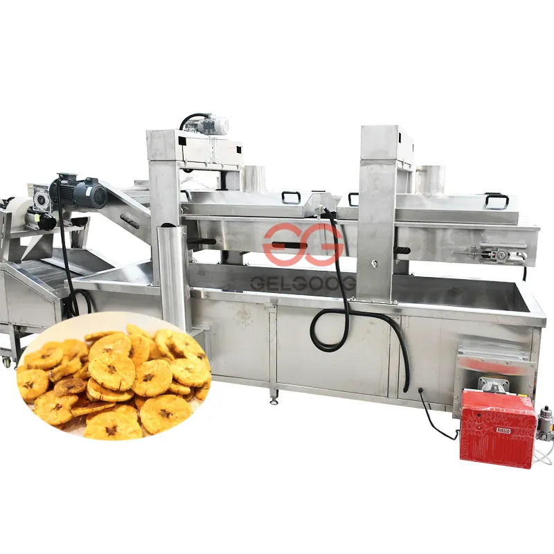 Automatic Continuous Conveyor Falafel French Fry Food Processing Line Donut Fryer Plantain Chips Schnitzel Frying Machine