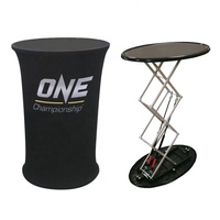 Leichte benutzer definierte Druck Pop Up Counter Ausstellung Event Promotion Spannung Stoff Messe Pop Up Tisch