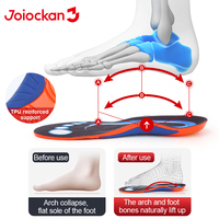 Semelles de soutien de la voûte plantaire pour chaussures de sport, respirantes, absorbant les chocs, antidérapantes, confortables, en gel PU