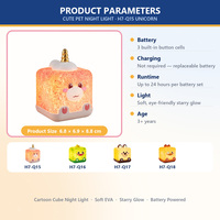 Jouets promotionnels, veilleuses mignonnes en forme d'animaux, ensemble de cadeaux d'affaires, chambre d'enfant, lampe licorne, dinosaure, ours, canard, vente en gros