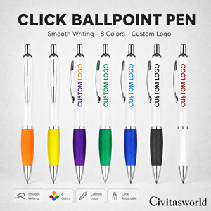 <span class=keywords><strong>Penna</strong></span> a Sfera Personalizzata con Logo, Vendita all'Ingrosso, Penne Promozionali in Plastica per Scuola - Product Image 1