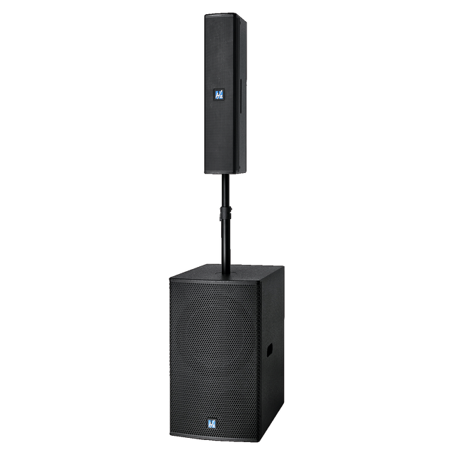 Hzaudio LL6 Neodymium 480W Stereo Full Range 4-Inch Column Speaker 15-Inch Subwoofer Bass Wood Shell Eco-Friendly Home Theatre