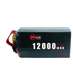 45.6V 12000mAh 12 ah12s ad alto tasso 25C batteria Li-Po produzione HD UAV potenza per drone UAV batteria fisso vento Vtol multirotore