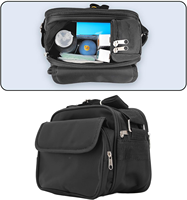 Sac de rangement d'outils en nylon noir personnalisé en usine sac de rangement portable organisateur portable sac d'outils de compteur de puissance