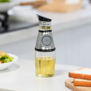 Press Measuring Glass Oil Kitchen Bottle Wholesale Oil Bottles Stainless Steel Olive Oil Dispenser