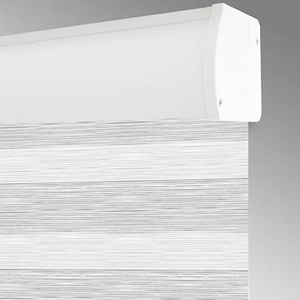 RunChen Dual Zebra Stores Tissu Horizontal Blackout Shades Taille personnalisée pour le contrôle de la lumière de la fenêtre de la maison pour la transparence et la confidentialité - Product Image 2