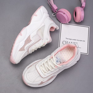 <span class=keywords><strong>Scarpe</strong></span> da gita estive di moda con fondo spesso da donna bianche sportive in mesh traspirante - Product Image 5