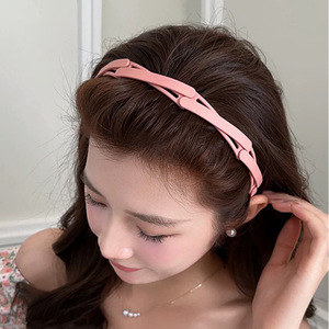 Diadema Plegable para Mujer, de Resina Plástica, Color Sólido, para Uso Diario, Accesorio para el Cabello - Product Image 1