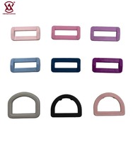 Colorido POM plástico D-ring Loop hebilla ajustable 25mm cincha D-ring hebilla para accesorios de bolsa de equipaje