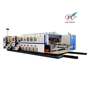 Máquina de impresión flexográfica de cartón de tinta serie HS, máquina ranuradora de impresión, máquina de impresión de cartón corrugado