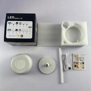 Table Lamp <b>LED</b> <b>Touch</b> Control Rechargeable Cordless E27 Base For Bedroom Home Decoration Ambient <b>Light</b> - Product Image 3