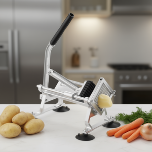 Cortador de verduras manual de acero inoxidable de 3/8 pulgadas con patas antideslizantes para uso en la cocina - Product Image 2