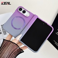 Étui magnétique personnalisable IDEAL pour iPhone avec protection de charnière double, antichoc intégral et protection d'objectif d'appareil photo dégradée