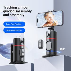 Support de téléphone portable stabilisateur Pan-Tilt P02 de bureau avec reconnaissance faciale IA, rotation à 360 degrés, en ABS, suivi automatique sans application, anti-vibration - Product Image 5