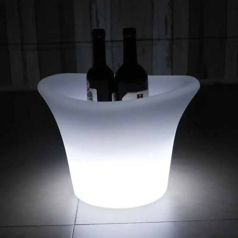 Cubo de hielo iluminado LED Cubo de champán Cubo de hielo LED