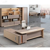 Bureau de direction en bois en forme de L, moderne, de haute qualité, neuf, résistant à l'eau et aux rayures, convertible/extensible, vente en gros