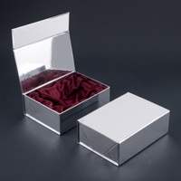 Fabricant de boîtes rigides pliantes en satin de soie de luxe avec fermeture magnétique, boîtes personnalisées avec logo pour l'emballage des perruques