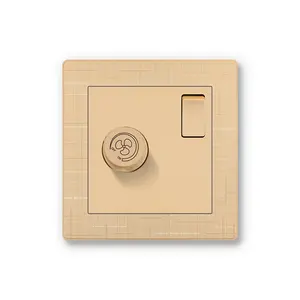 British Standard Direct Supply From Suppliers Gold Practical Wall Switch With Switched Fan Speed Controller