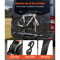 Sangles à cliquet auto-rétractables de 1 pouce x 3 m avec crochet en S, 1200 lb, en polyester, certifiées CE, pour camion, remorque, moto, vélo
