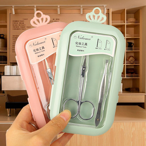 Nalamei Eyebrow Trimmer And Tweezers Set 1021 Alloy Durable <b>Makeup</b> <b>Tool</b> For Eyebrow Shaping - Product Image 1