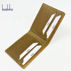 Cartera de Hombre de Cuero Genuino <span class=keywords><strong>Crazy</strong></span> <span class=keywords><strong>Horse</strong></span>, Diseño Retro de Lujo con Logotipo Personalizado, RFID, Corta y Abierta, Más Vendida - Product Image 5