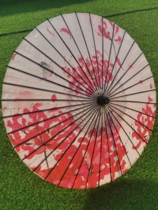 <span class=keywords><strong>Parapluie</strong></span> en papier à l'huile de bambou <span class=keywords><strong>traditionnel</strong></span> chinois 8 nervures Bois Style <span class=keywords><strong>japonais</strong></span> impression droite manuel ouverture automatique voyage - Product Image 2