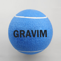 Ballon sphérique gonflable surdimensionné personnalisable avec impression de logo, 9,5 pouces, jouet écologique pour animaux de compagnie, en feutre de polyester avec vessie en caoutchouc