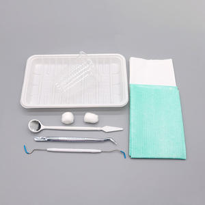 ชุดตรวจสุขภาพช่องปากพร้อมชุดเครื่องมือเหล็กแบบใช้แล้วทิ้ง 200 ชุด ถาดส่องไฟสีทอง (ชุด 8 ชิ้น)-1 กล่อง - Product Image 4