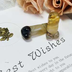 Großhandel Kristall-Schnitzereien Spirituelle Heilprodukte Achat <span class=keywords><strong>Penis</strong></span> für Dekoration - Product Image 3