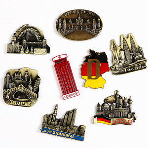 Magneti per Frigorifero in Metallo <span class=keywords><strong>di</strong></span> Shanghai, Cina, con Paesaggi Urbani e Monumenti <span class=keywords><strong>di</strong></span> Tutto <span class=keywords><strong>il</strong></span> Mondo, Perfetti Souvenir <span class=keywords><strong>di</strong></span> Viaggio - Product Image 1