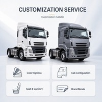 Nouveau camion tracteur HOWO HW76 4x2, 351-450 ch, moteur Weichai 6 cylindres, camion de fret 11-20T, Euro 2, logistique routière