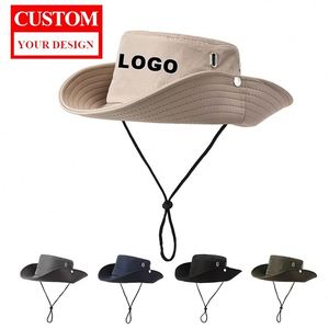 Sombrero de Pescador Ajustable para Hombre, de Secado Rápido, de Poliéster, Estilo Vaquero, Impermeable, Personalizado - Product Image 1