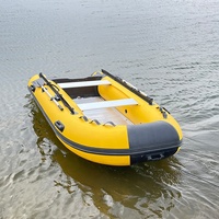 Bateaux gonflables à fond rigide en alliage d'aluminium noir
