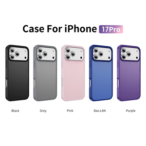 Custodia Smerigliata Traslucida per <span class=keywords><strong>iPhone</strong></span> 17 Pro Max 17Air 16E14 15 13 12 <span class=keywords><strong>11</strong></span>, <span class=keywords><strong>Cover</strong></span> Rigida Opaca Anti-Graffio con Protezione Anticaduta - Product Image 2