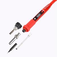 Fer à souder électrique OEM JCD908S 80W avec écran LCD, température réglable 110V/220V, poignée ergonomique, outils de soudage électronique pour